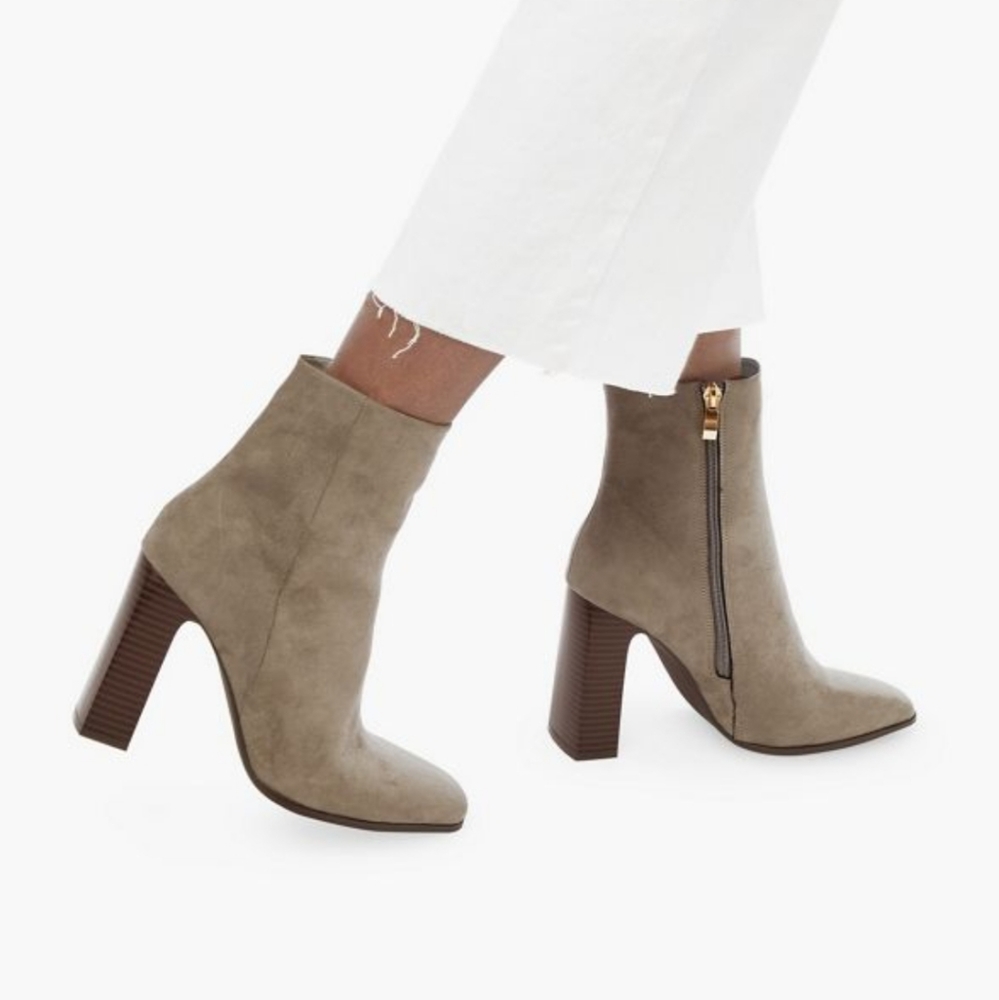 JUSTFAB Amber Block Heel Bootie